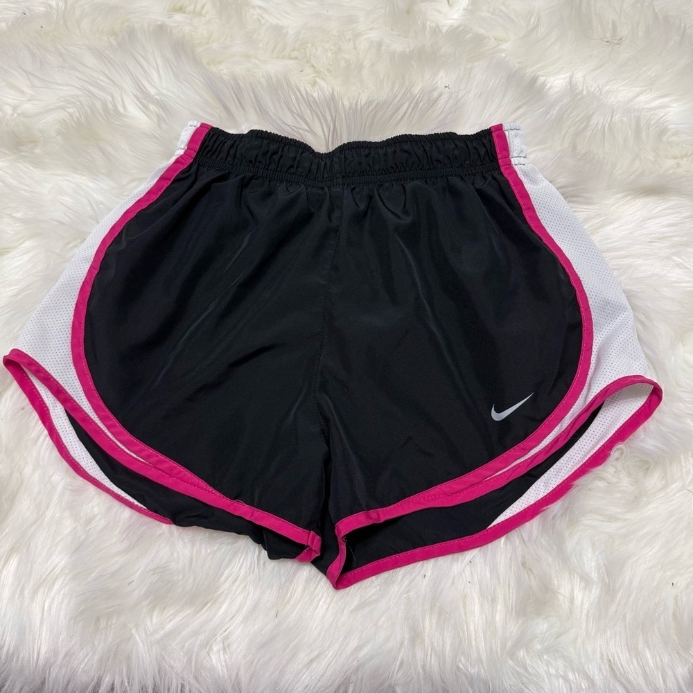 Nike Black and Pink Athletic Shorts